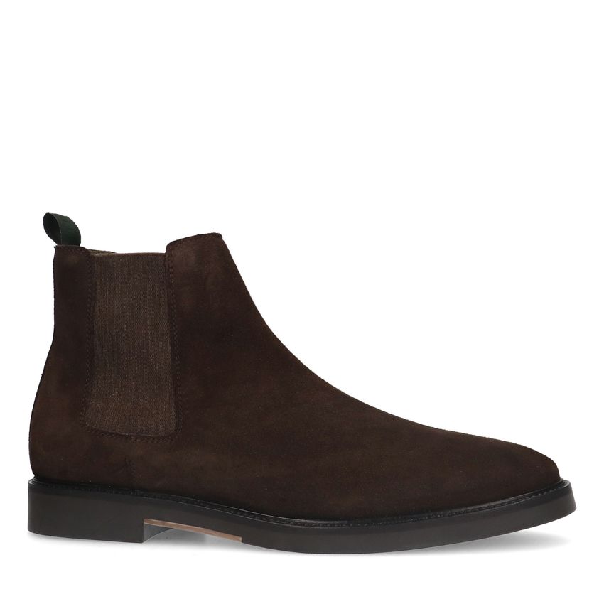 Manfield Bruine suède chelsea boots