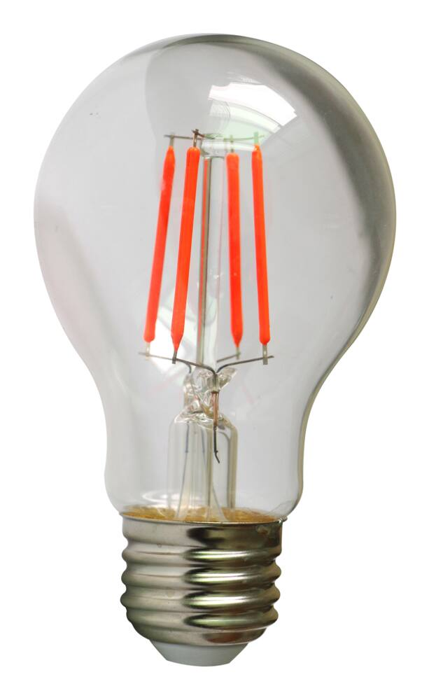 NOMA A19 E26 Base Indoor Non-Dimmable LED Light Bulb, Red, 40W