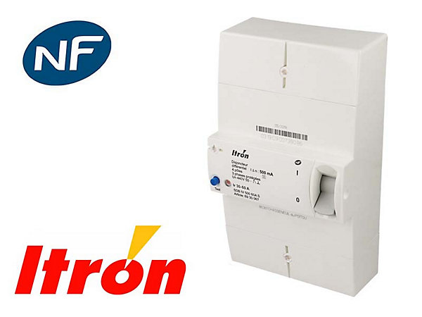 Disjoncteur EDF triphasé sélectif 30/60A Itron Actaris
