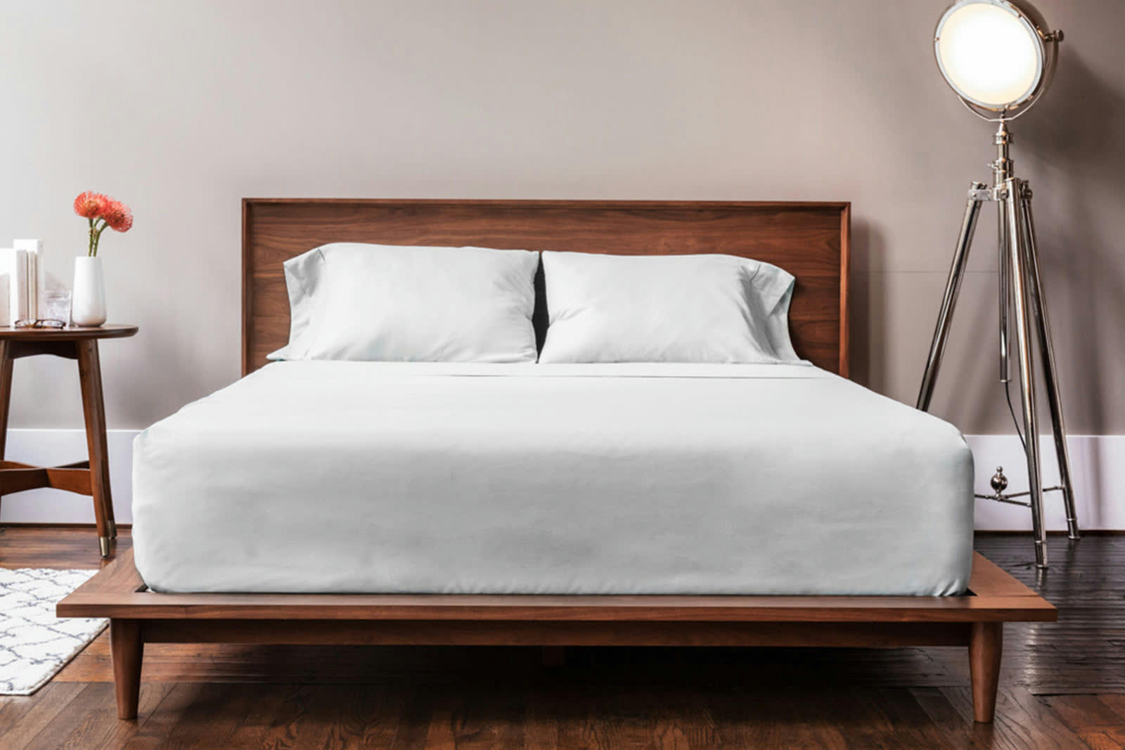 - Parure de lit Microfibre 240 x 260 cm Gris