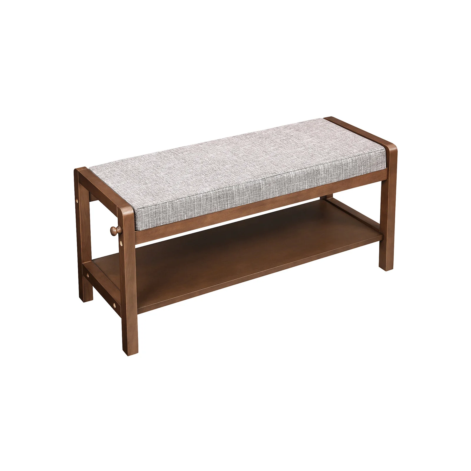 Banc à chaussures hévéa brun