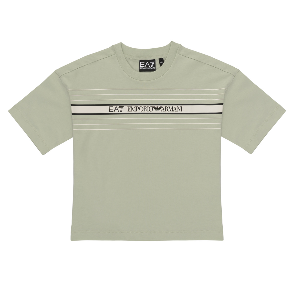 Emporio Armani EA7 - TRAIN LOGO SERIES TEE EXTENDED LOGO - Grey