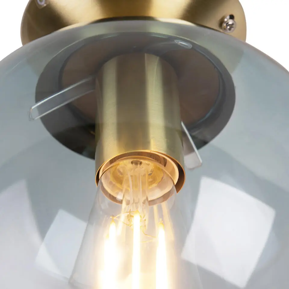 Qazqa plafondlamp pallon turquoise e27