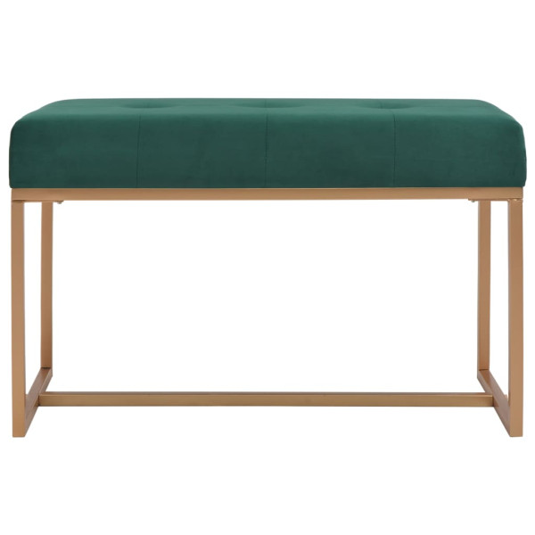 Ławka do przedpokoju Zielony 80 cm Tkanina vidaXL