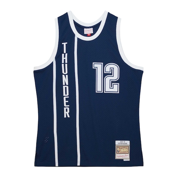 Steven Adams Oklahoma City Thunder  2015/16 Hardwood Classics Alternate Swingman Jersey - Navy