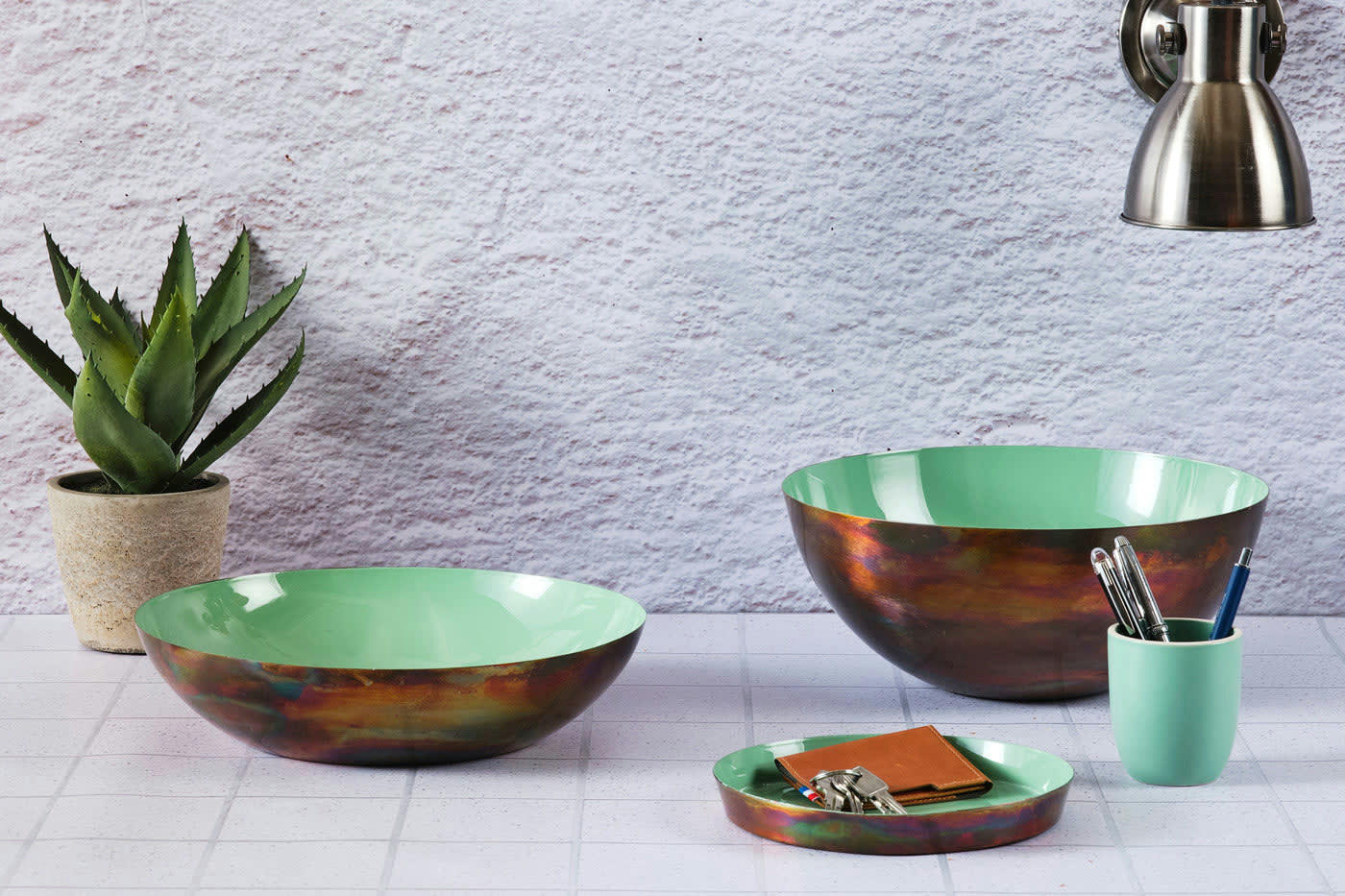 ORIGIN - Plateau en métal vert D20