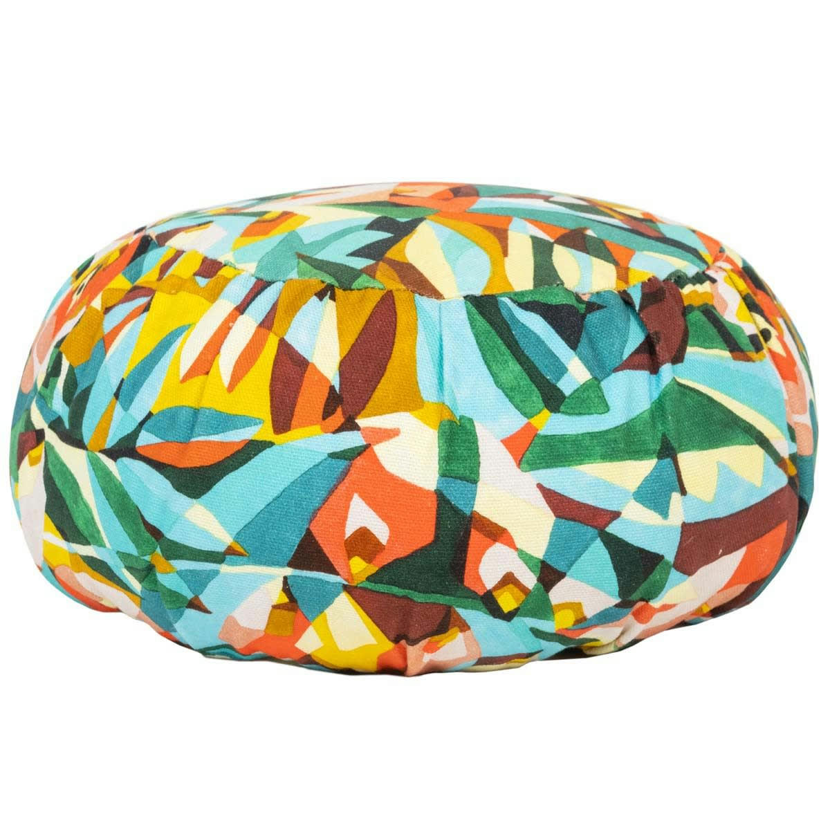 BOA - Coussin de méditation en coton imprimé design fleuri