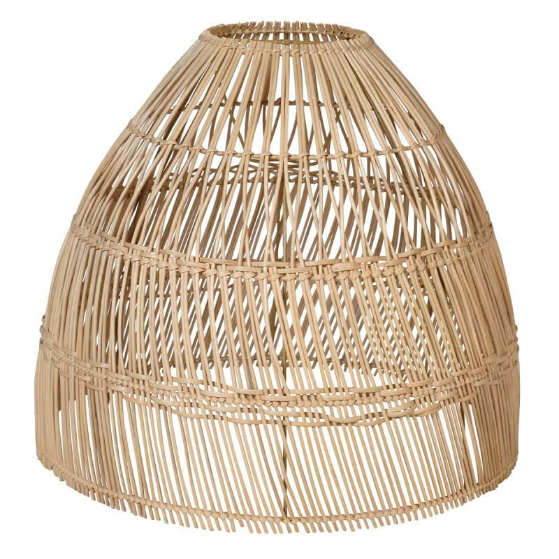 - Abat jour en rotin naturel