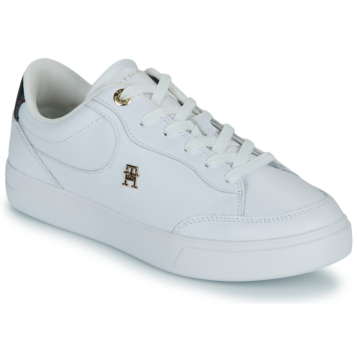 Tommy Hilfiger - ESSENTIAL CHIC COURT SNEAKER RWB - White / Marine