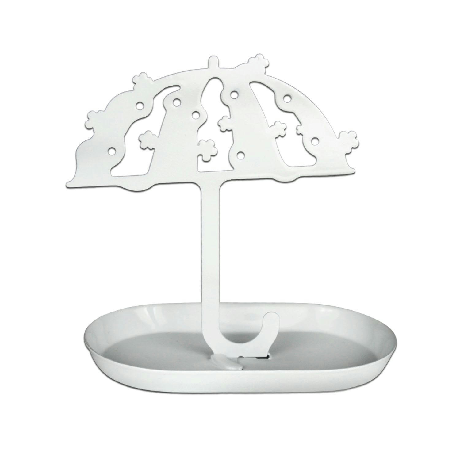 - Porte bijoux avec coupelle parapluie 4 paires de boucles d