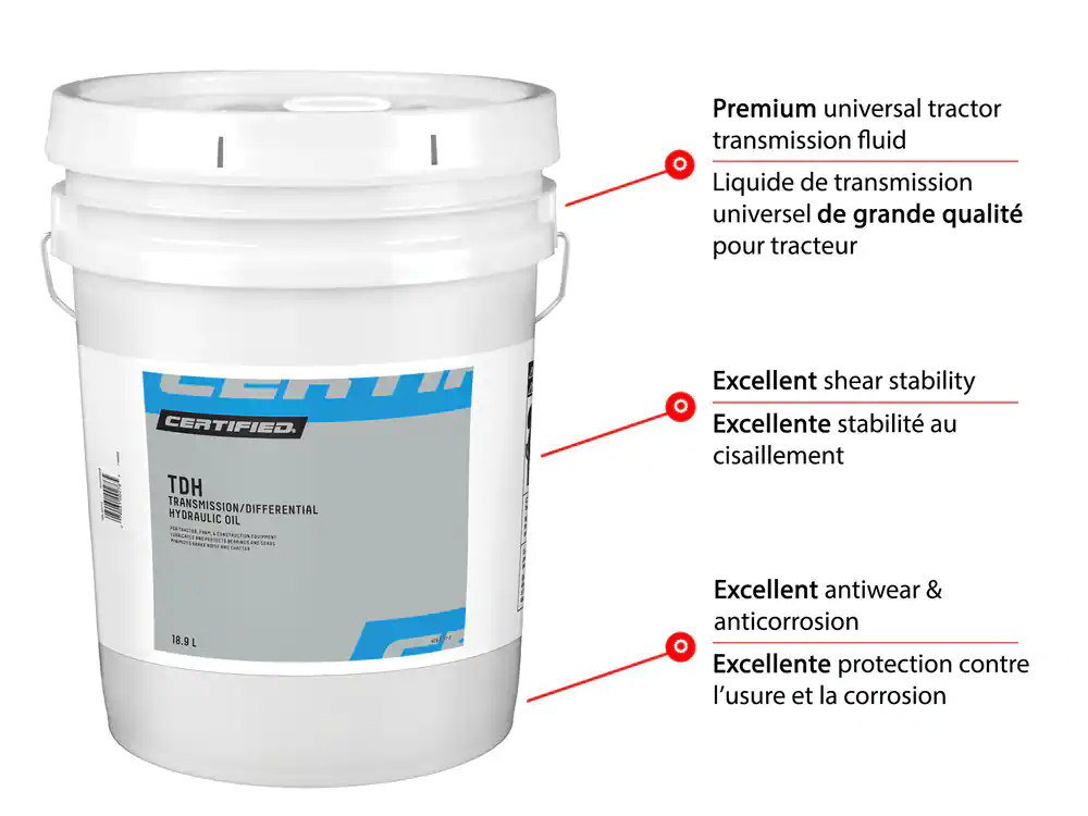 Certified Transmission/Differential Hydraulic Fluid, 18.9-L