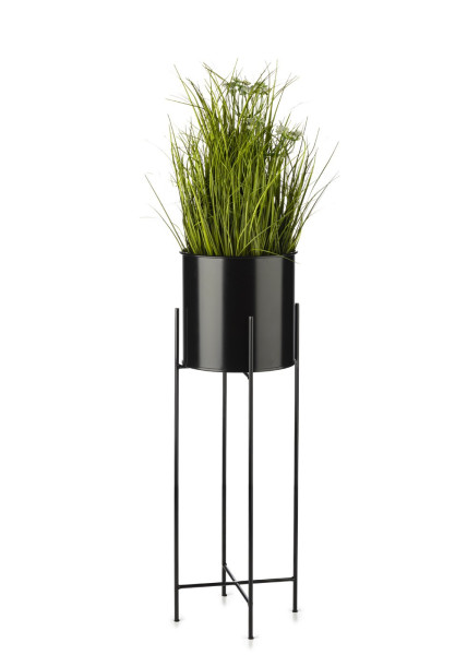 Kwietnik na kwiaty osłonka 75 cm czarny LOFT