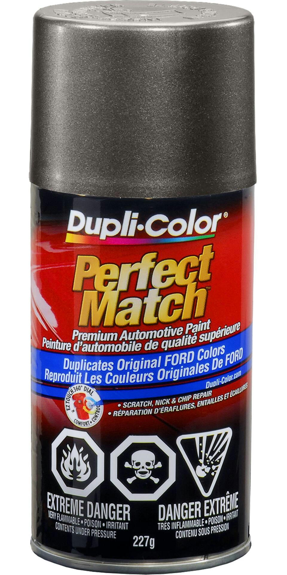 Dupli-Color Perfect Match Premium Acrylic Lacquer Automotive Aerosol Spray Paint, Ford Ingot Silver Metallic, 227-g