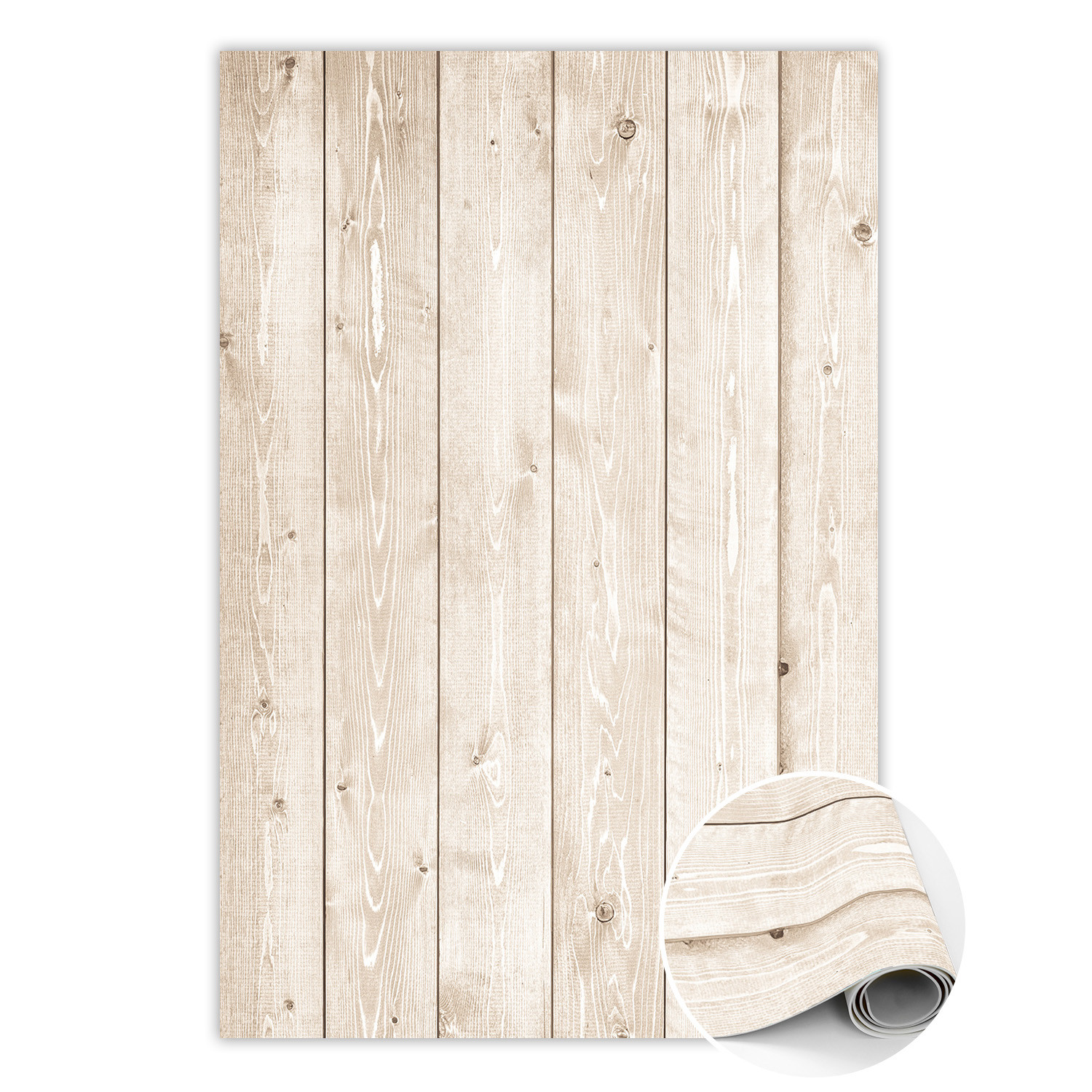 Modny dywan winylowy Jasne deski 60 x 90 cm