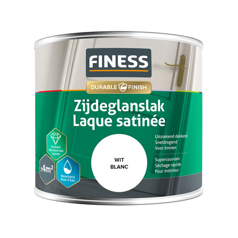 Laque satinée blanche 0,25 L FINESS