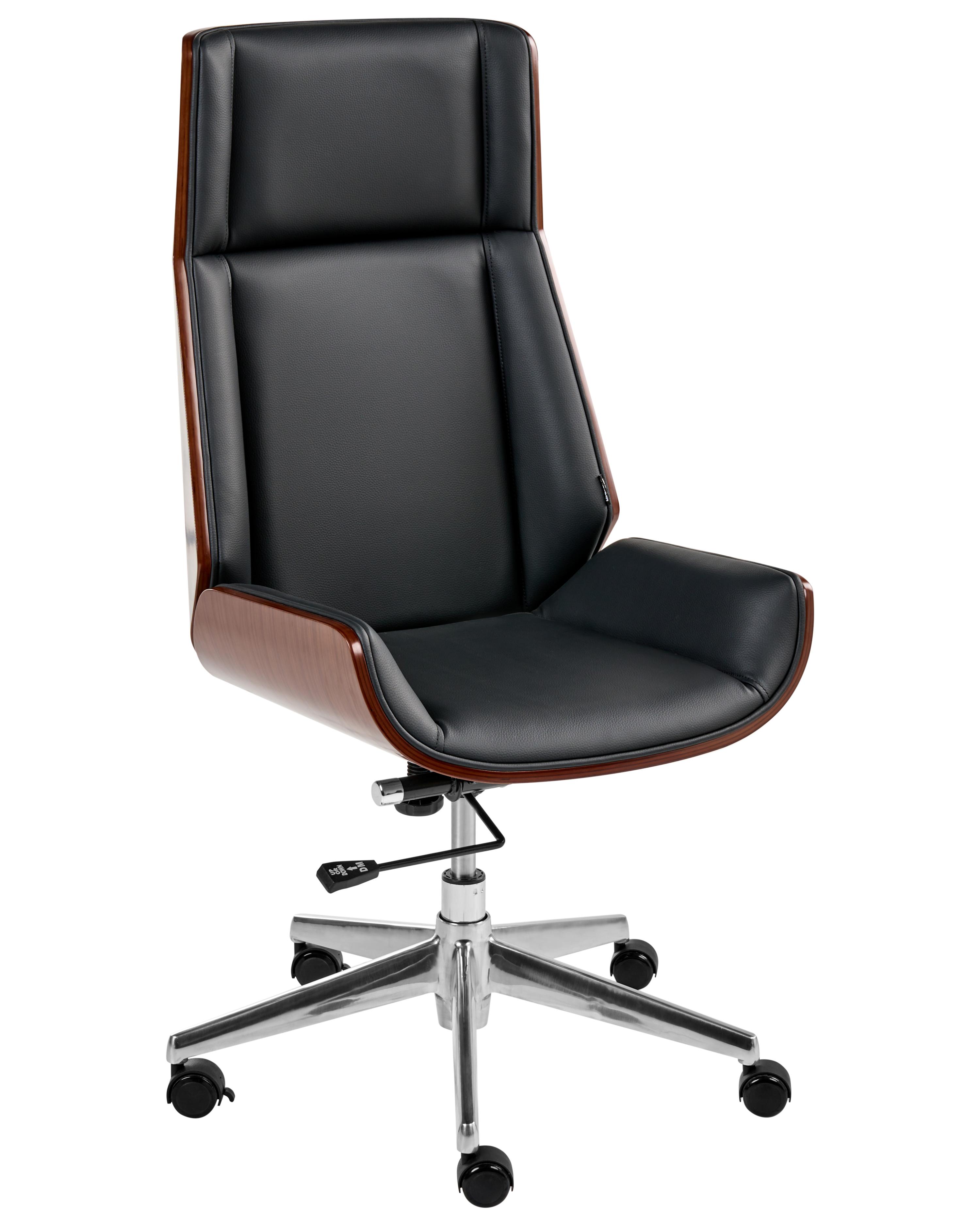 Executive Chair TAMARACK Faux Leather Black