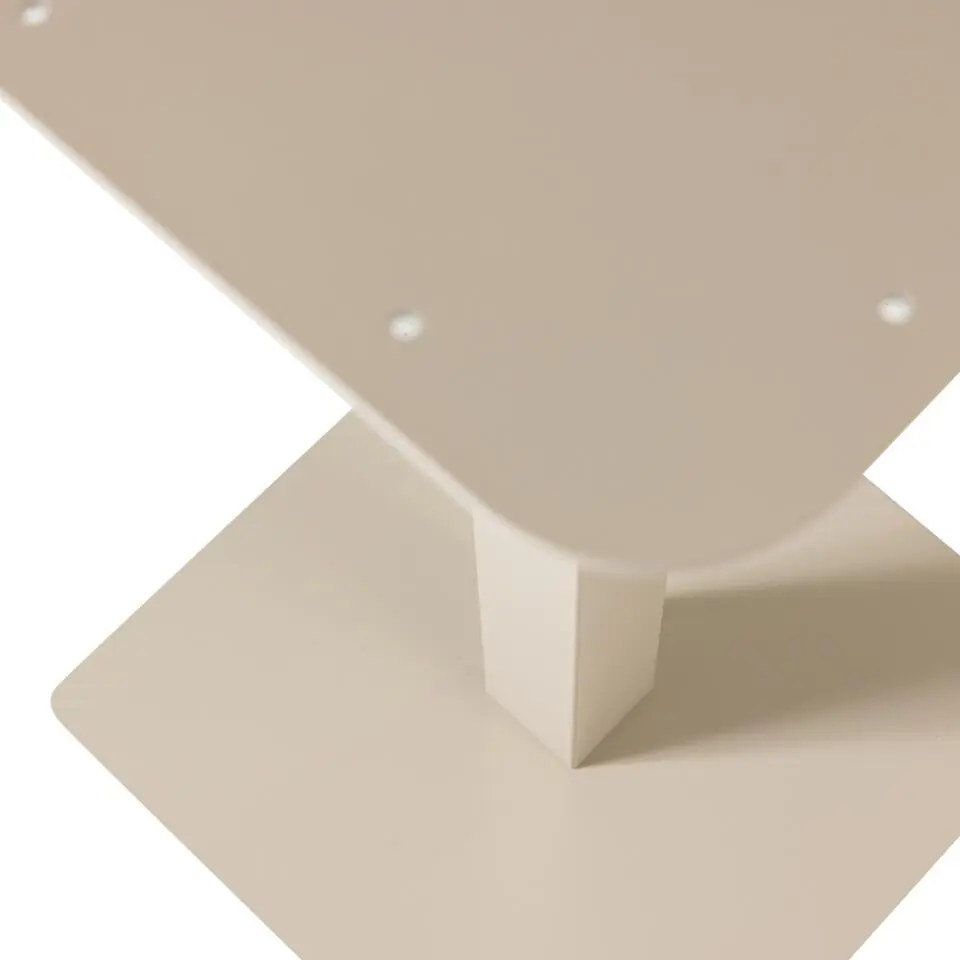 WOOOD Bistro Vierkante Bartafel Poot - Metaal - Dakagrau - 105x50x50