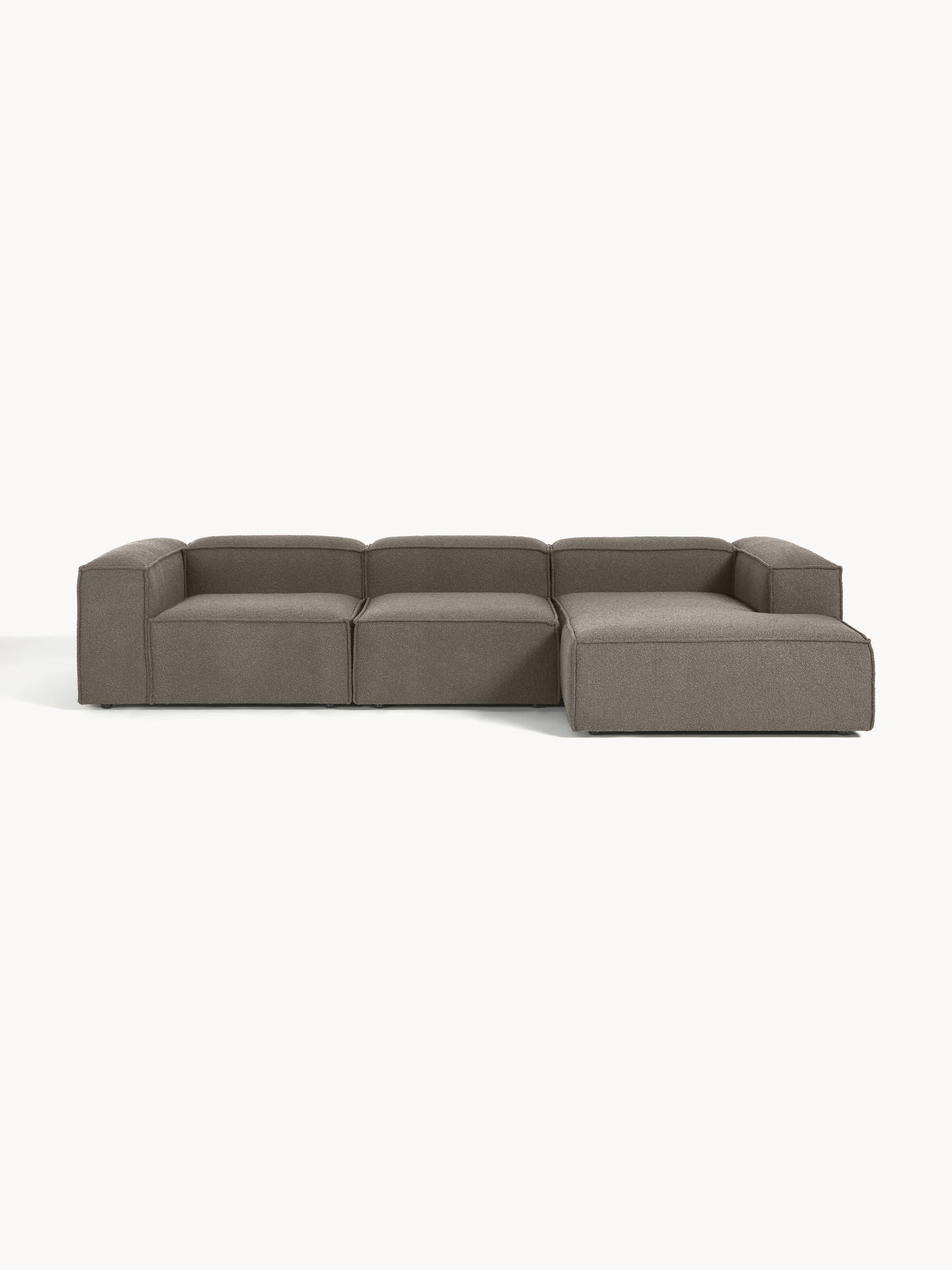 Modulares Bouclé-Ecksofa Lennon (4-Sitzer)