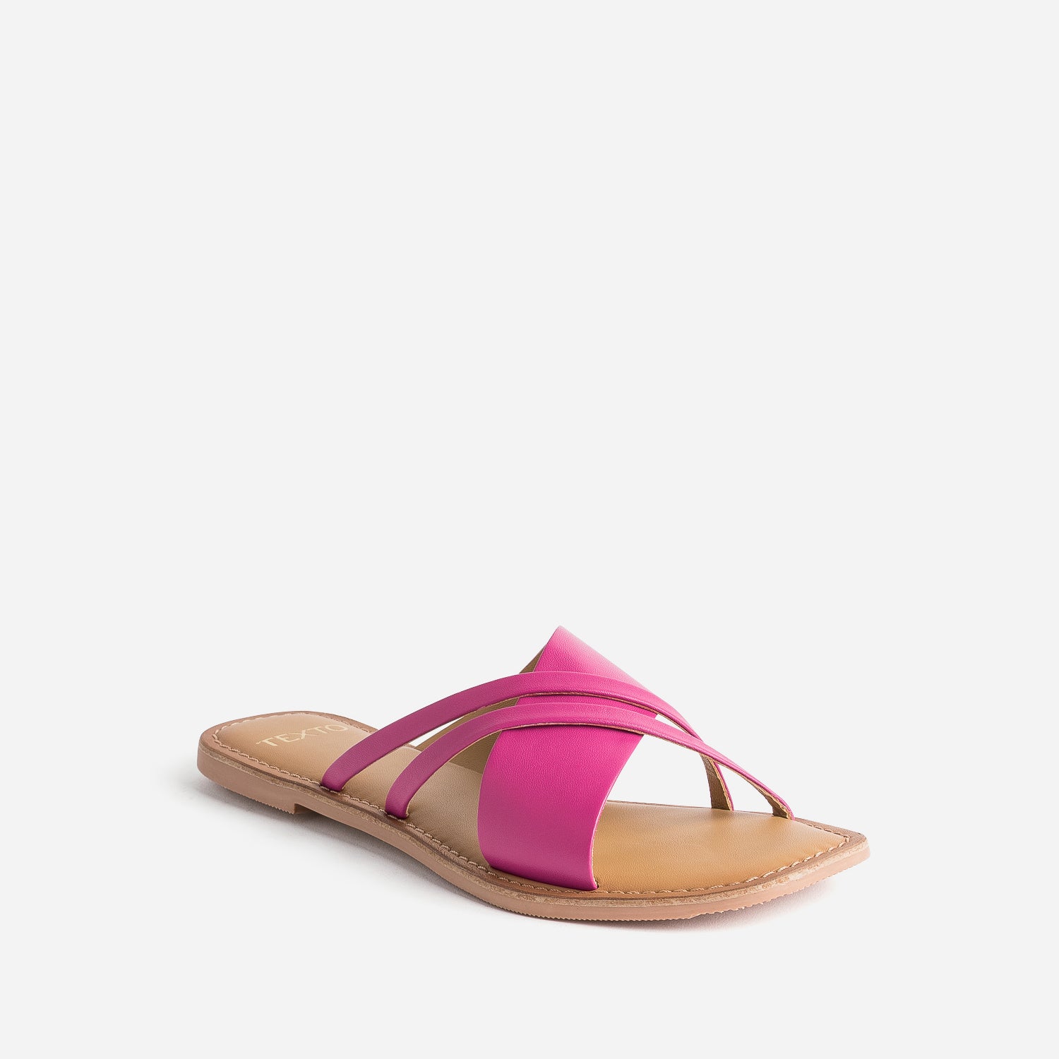 Mule femme fuchsia