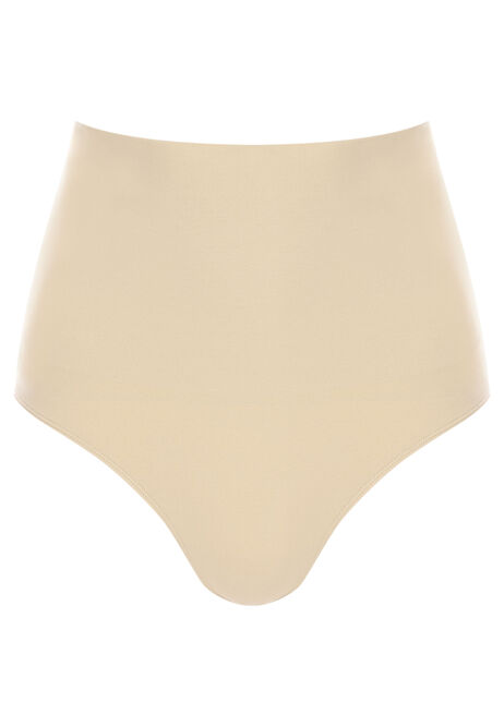 Womens Nude High Waist Shaping Seamless Thong