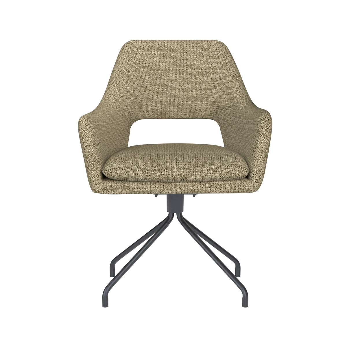 Housecraft Living Mos Eetkamerstoel Draaibaar Metaal Spider Pistache groen