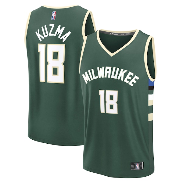 Kyle Kuzma Milwaukee Bucks  Fast Break Replica Player Jersey - Icon Edition - Hunter Green
