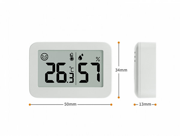 CODEKEY Lot de 2 mini hygromètres et thermomètres d'intérieur avec thermomètre numérique Celsius pour serre, cave, chambre de bébé