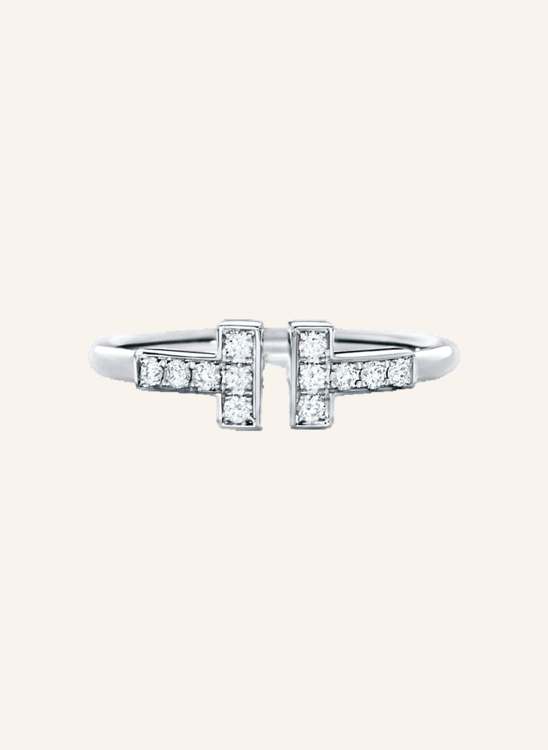TIFFANY & Co. Ring TIFFANY T WIRE aus 18 Karat Weißgold