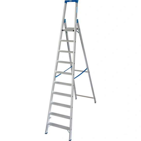 Stufen-Stehleiter »STABILO«, 10 Sprossen, Aluminium