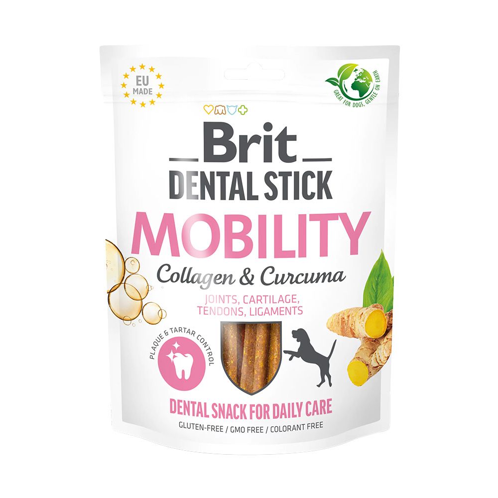 Brit Dental Stick Mobility with Collagen & Curcuma