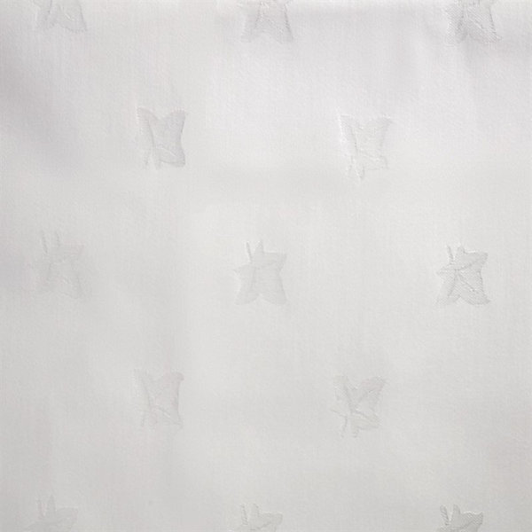 Nappe Blanche Coton Motifs Feuilles 1780 x 2750 mm - Mitre