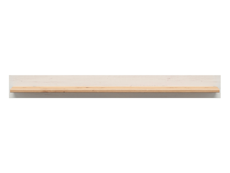 Półka ścienna Frija 153 cm sosna andersen biała