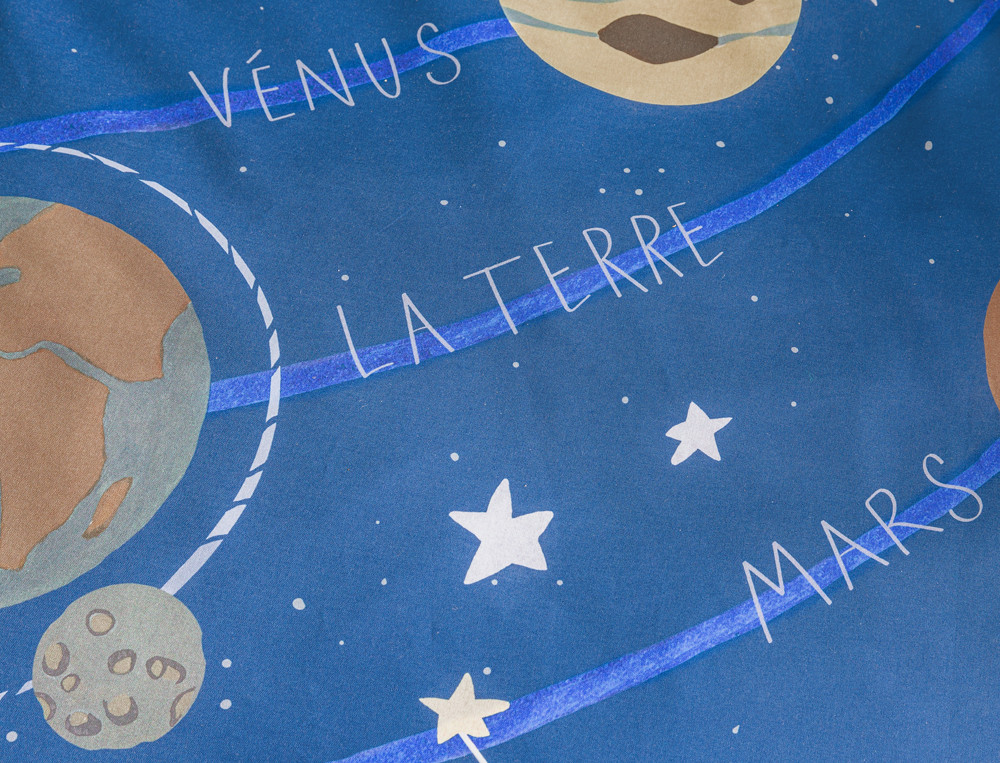 Linge de lit enfantVoyage dans l’espace