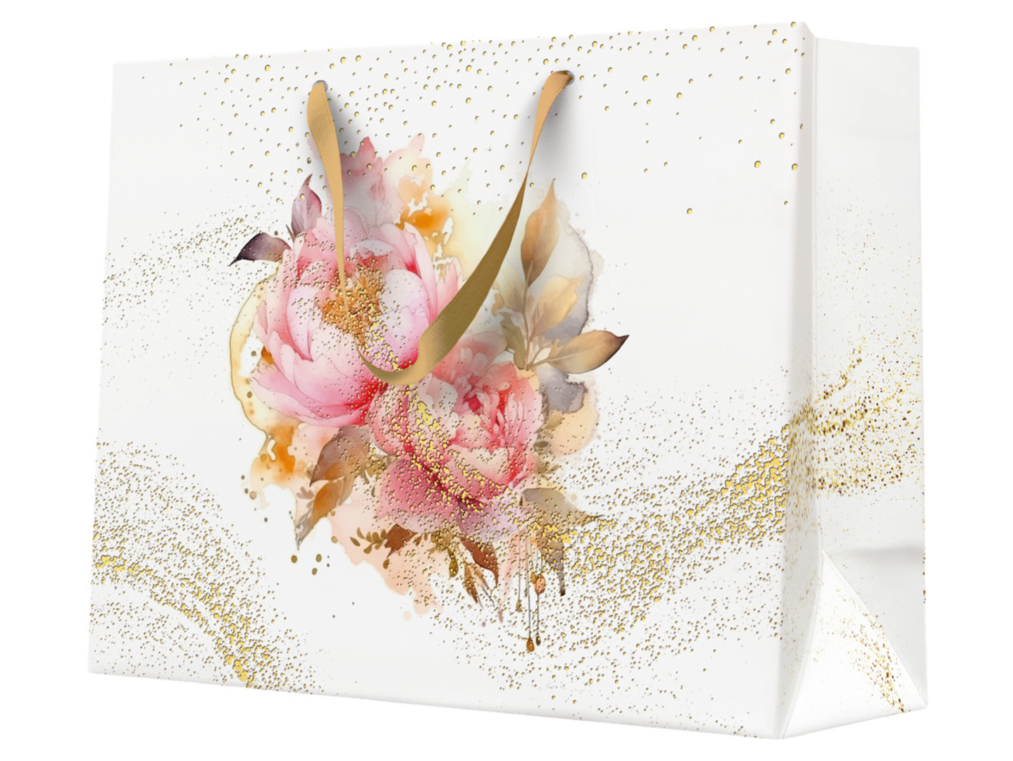 Torba prezentowa Artistic Peony Seamless 33,5x26,5 cm