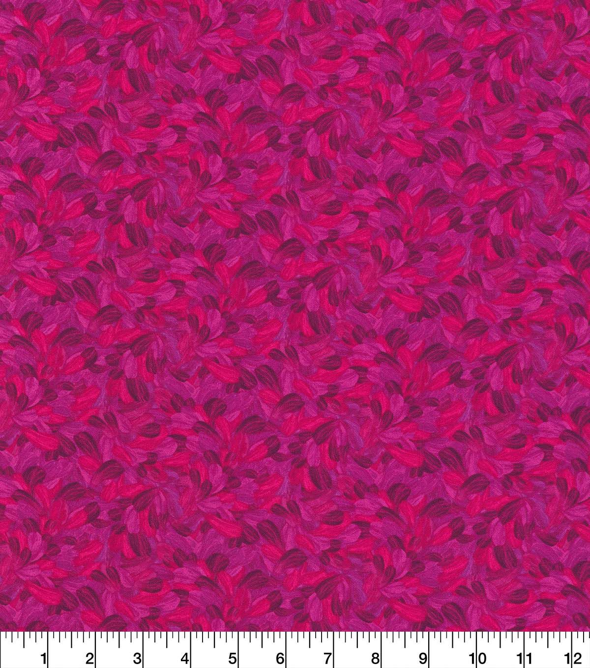 Robert Kaufman Magenta Petals Cotton Fabric by Keepsake Calico