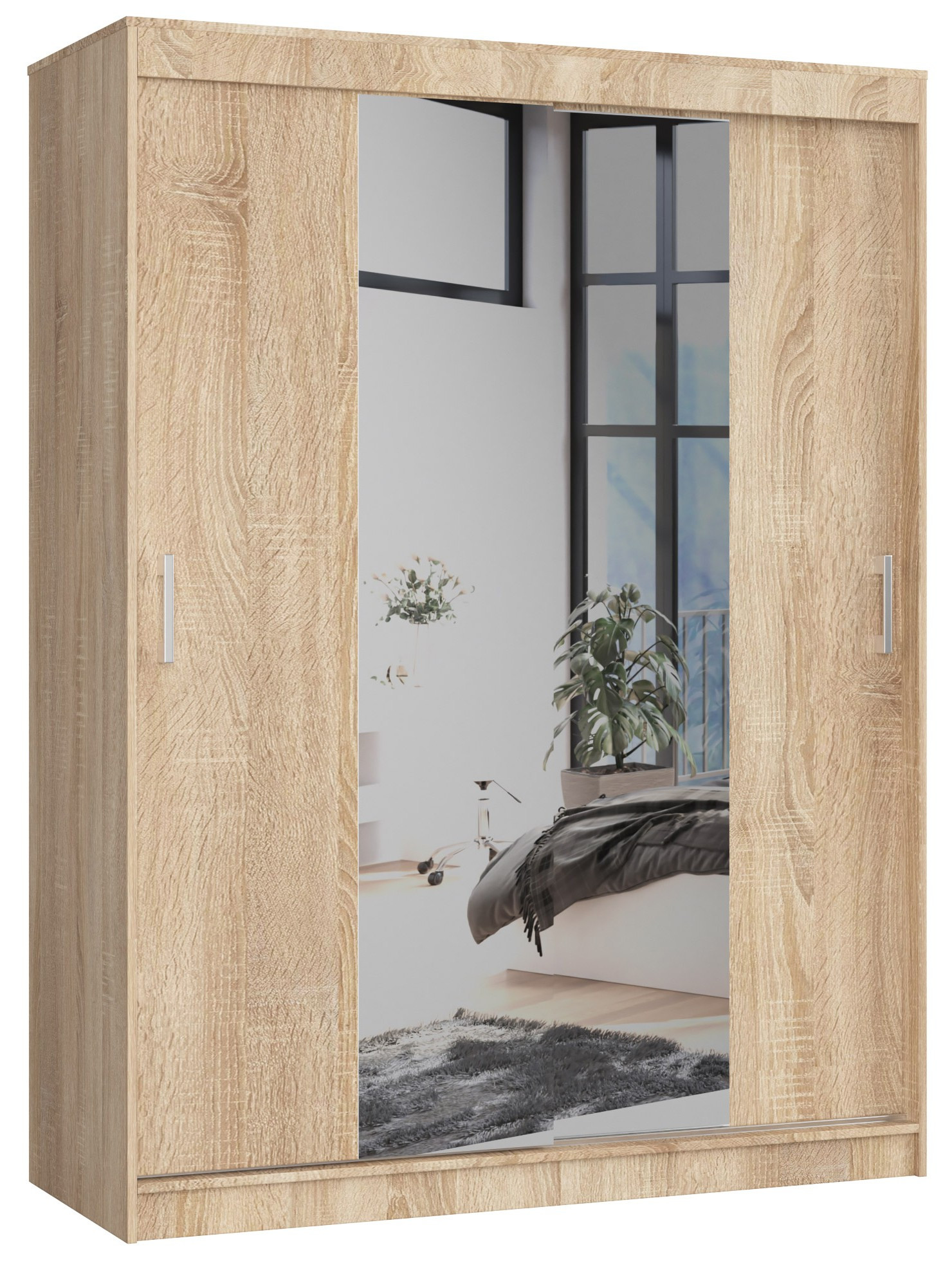 Szafa Przesuwna 150Cm Clp Sonoma