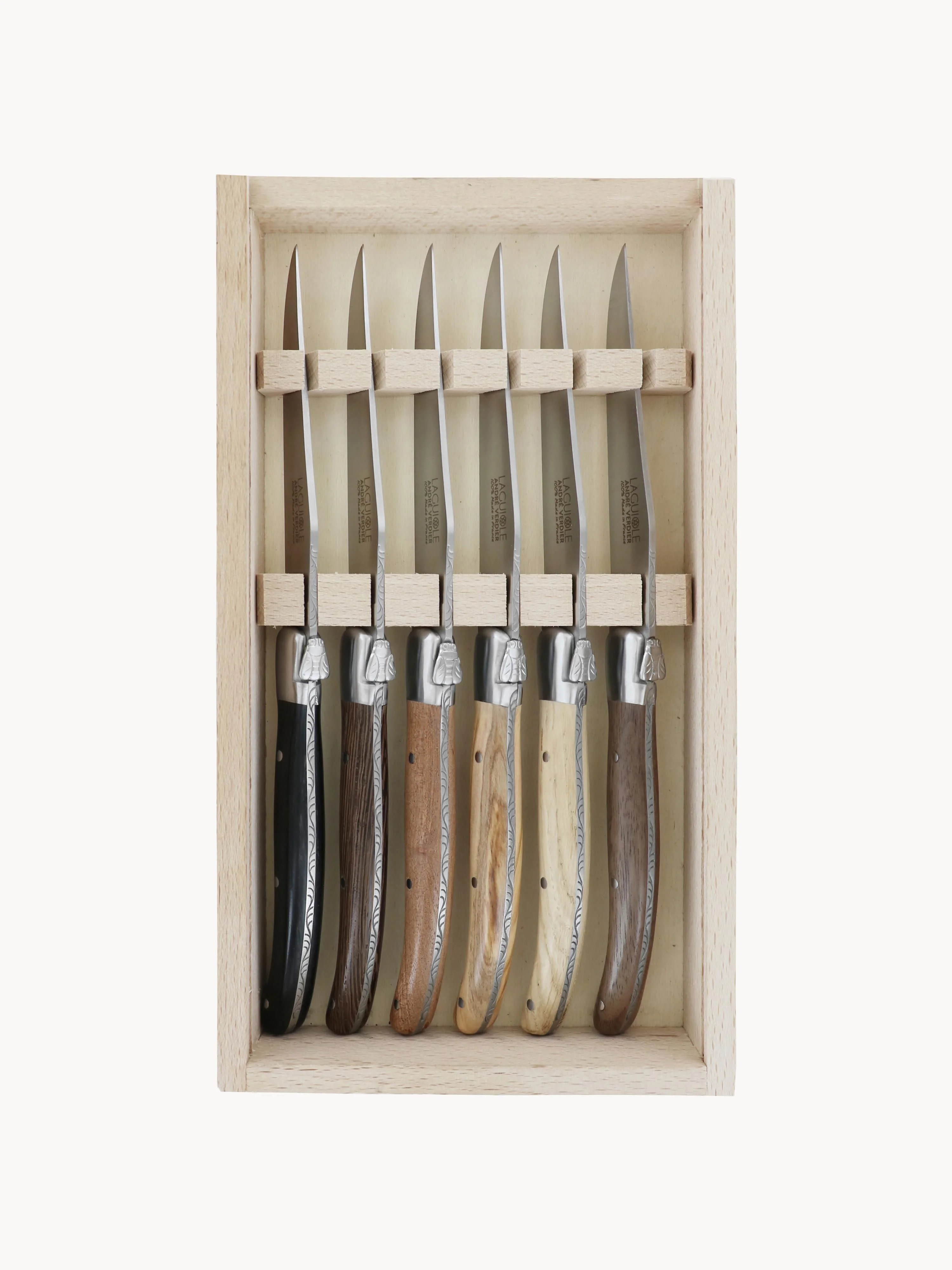 Satinierte handgefertigte Messer Essentiel, 6er-Set