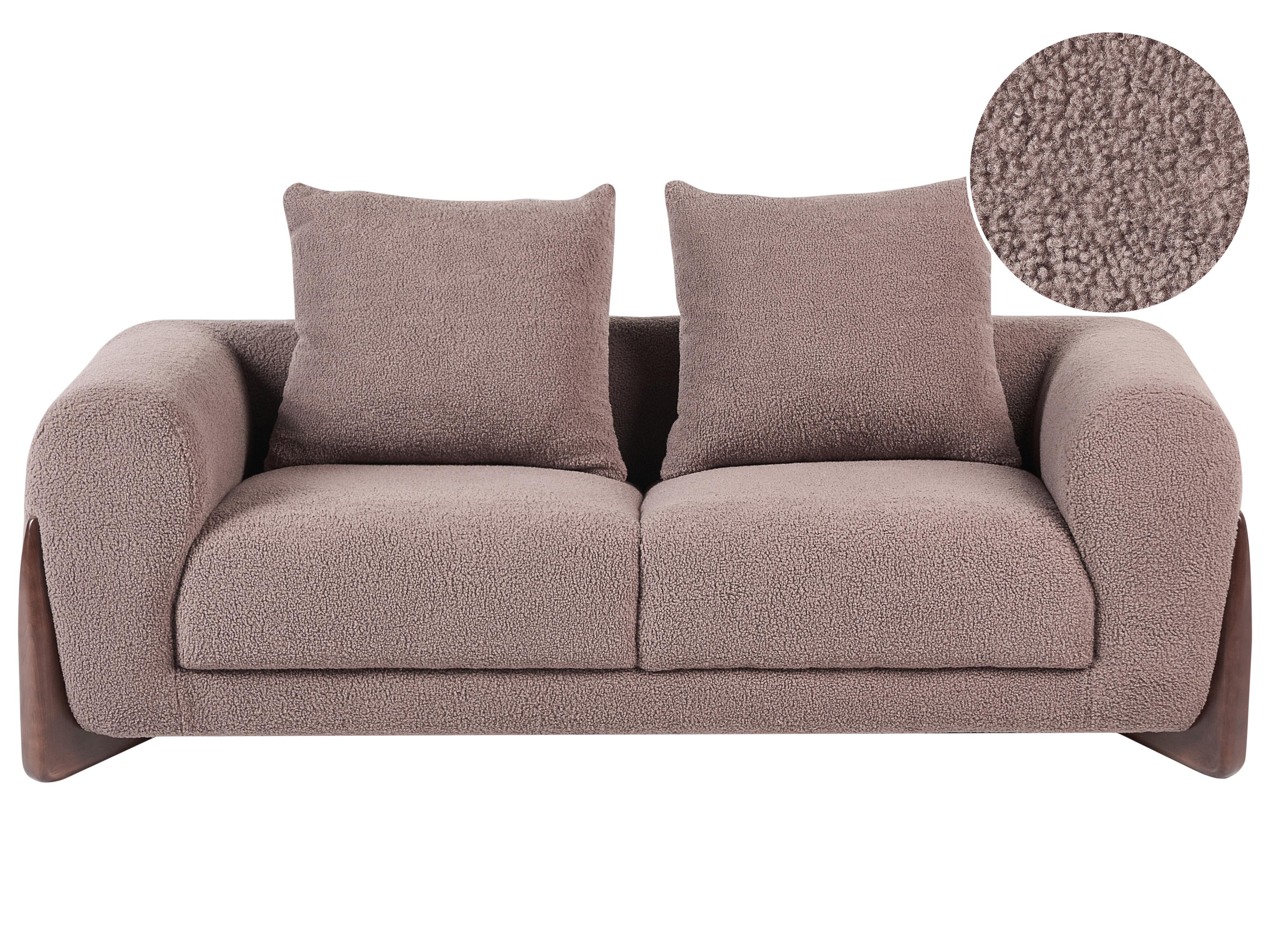 Armchair VINLIDEN Boucle Brown