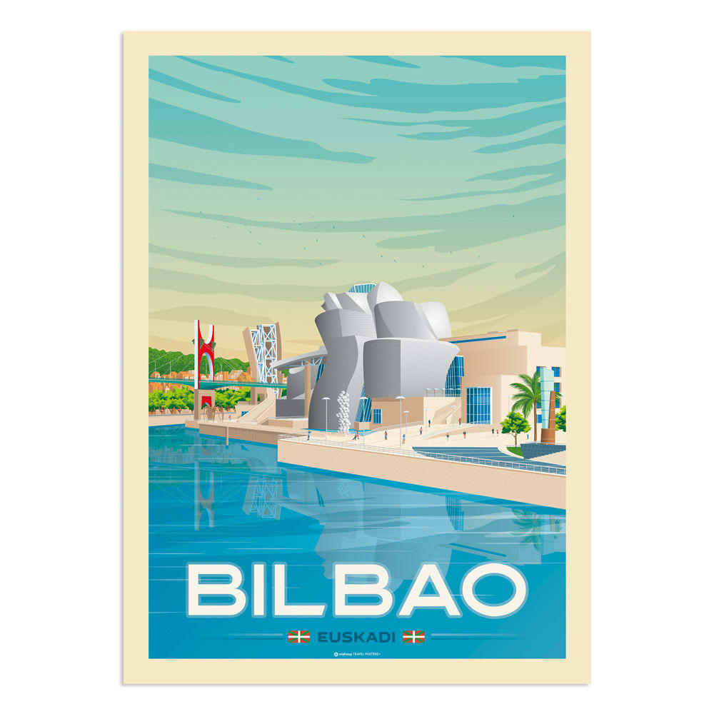 - Affiche Bilbao 30x40 cm