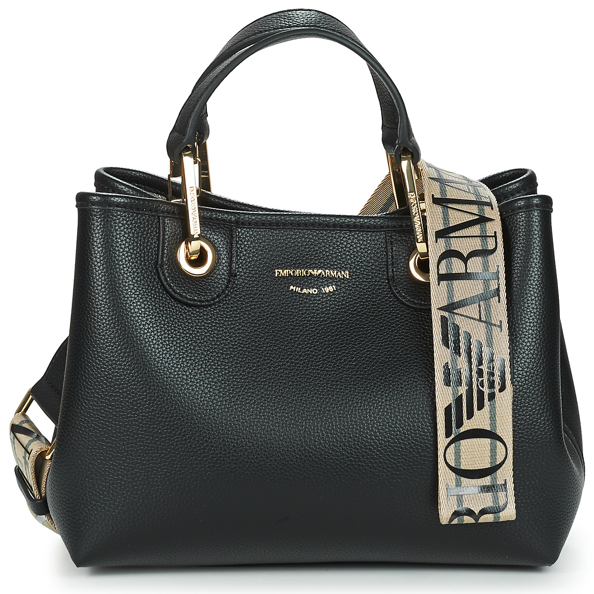 Emporio Armani - MYEA SMALL BORSA - Black / Gold