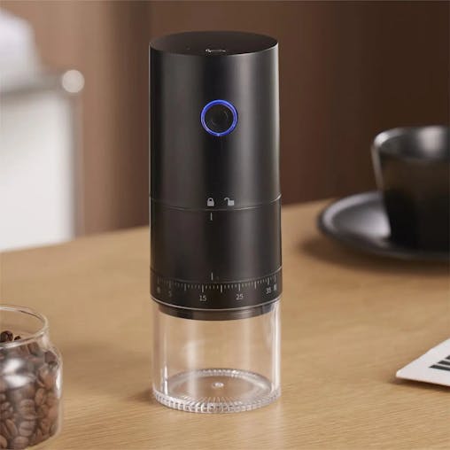NNEOBA Portable USB C Rechargeable Coffee Grinder 38 Level Ceramic Black
