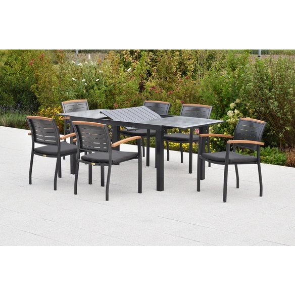 Gartenmöbel-Diningset »Tinos«, 7 tlg., 6 Sitzplätze, Aluminium