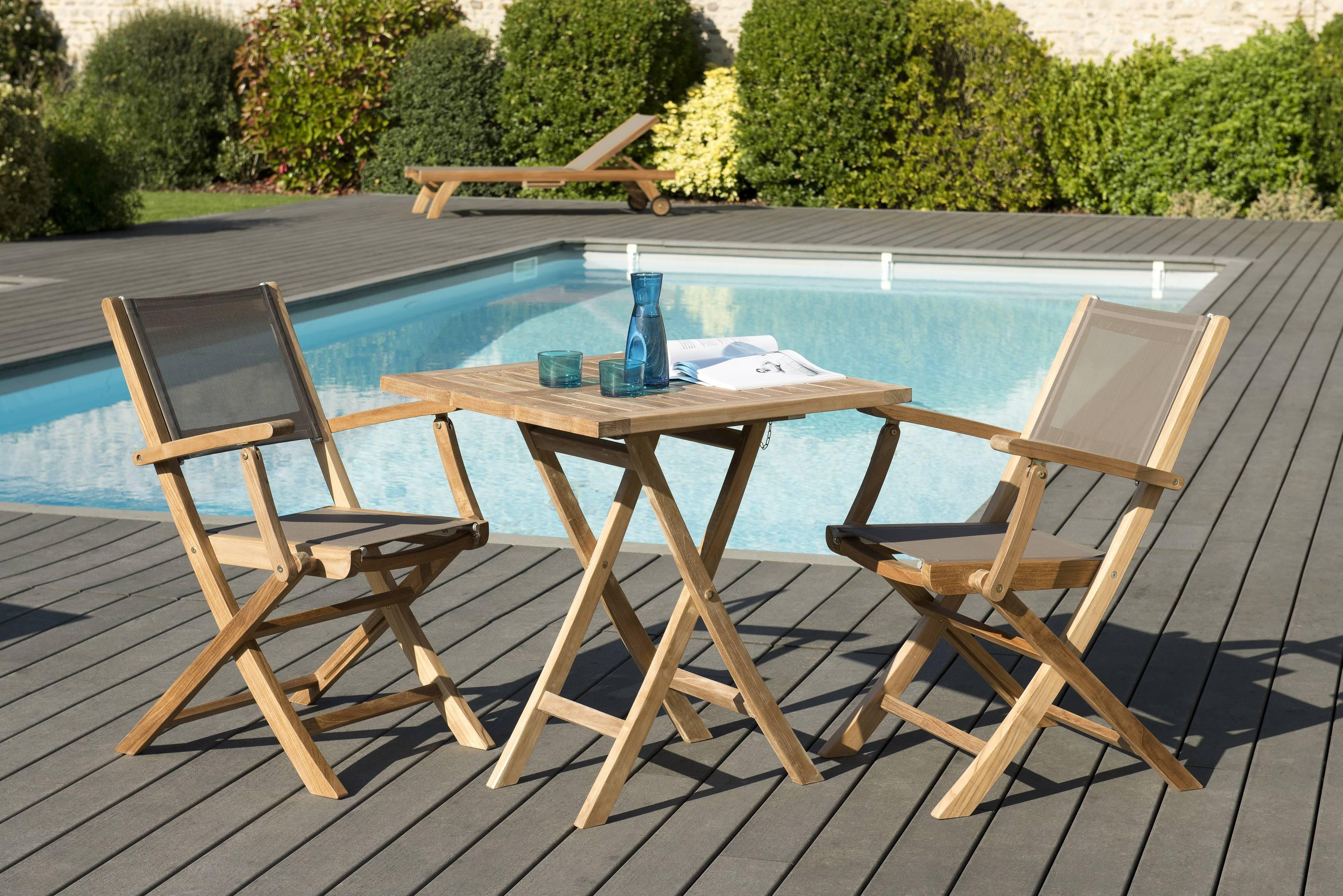 Tuinset Balcon teakhout