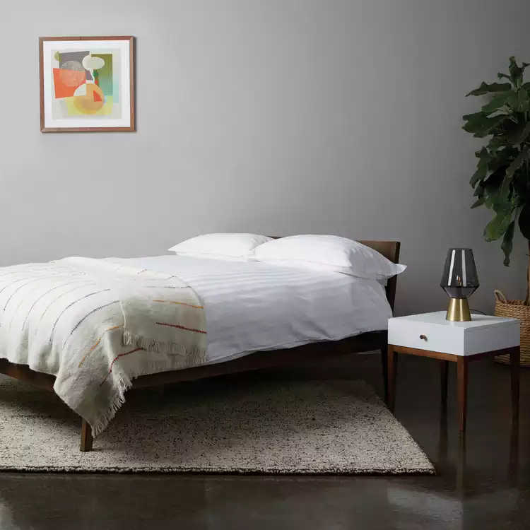 Habitat Tatsuma Double Wooden Bed Frame - Walnut