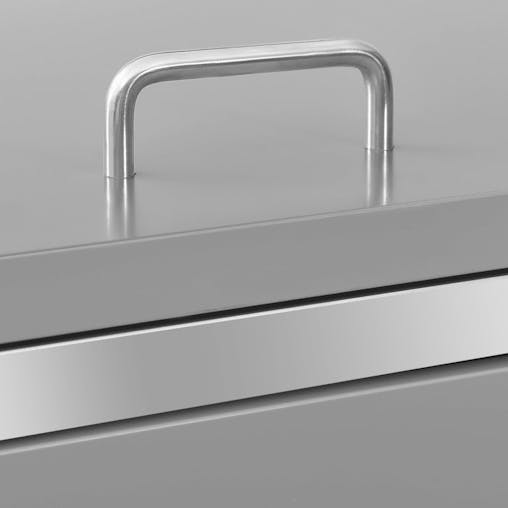 NNEVL Double Wheelie Bin Shed 138x77.5x115.5 cm Stainless Steel