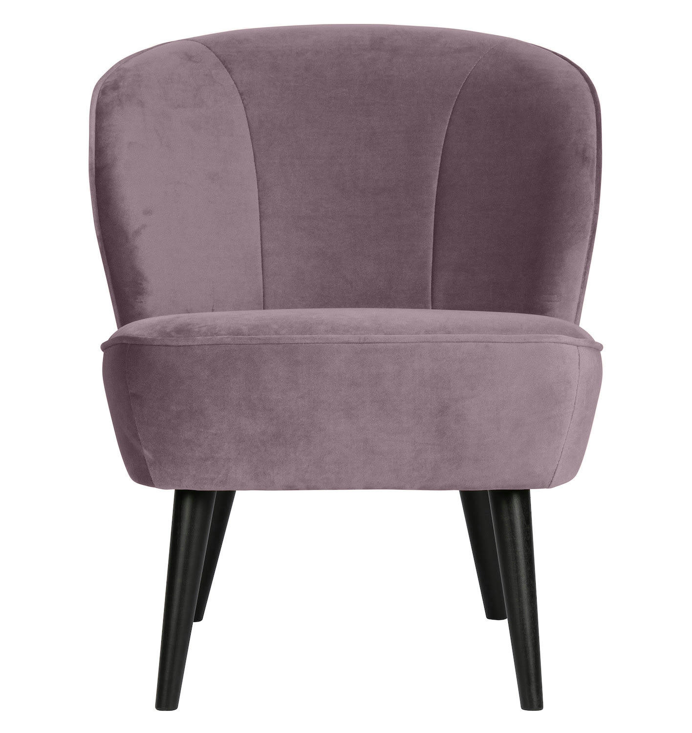 SARA - Fauteuil velours lila