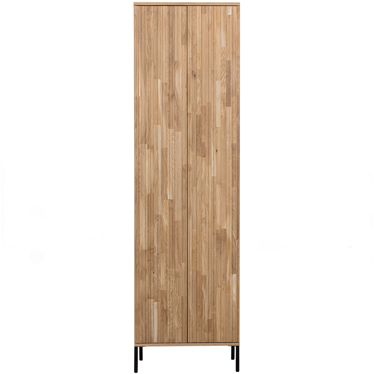 WOOOD hoge kast New Gravure - Eiken - Naturel - 210x60x42