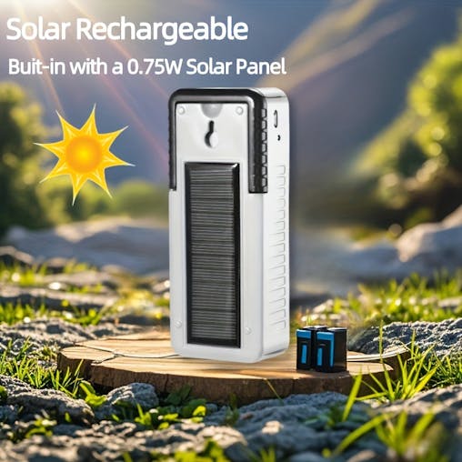 NNETM Solar Rechargeable LED Lantern with USB Charging