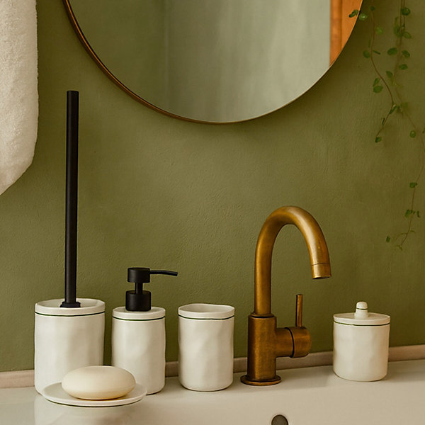Distributeur de savon ligne verte céramique Levasseur Line