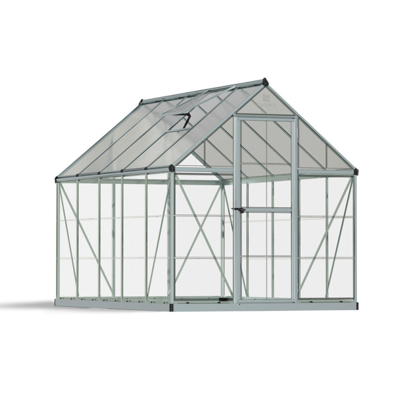 Serre en polycarbonate Hybrid argentée 5,4 m² CANOPIA